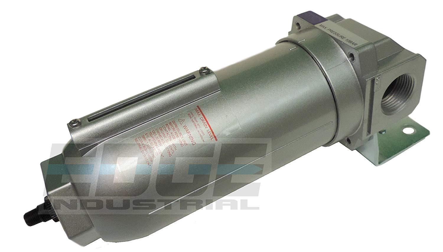 1" HEAVY DUTY IN LINE COMPRESSED AIR MOISTURE TRAP WATER FILTER, AUTO DRAIN