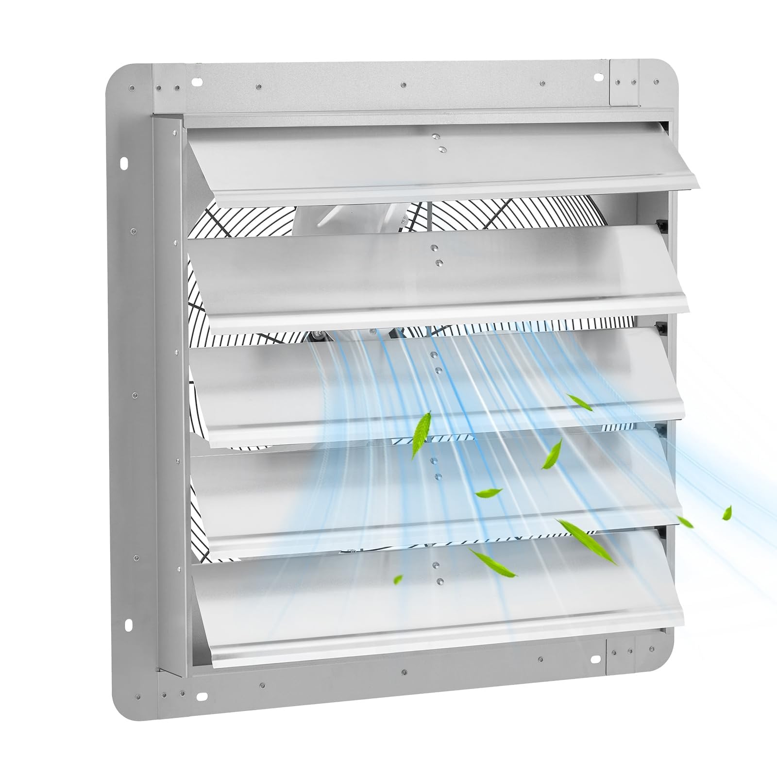 20 Inch Auto Shutter Exhaust Fan 3500 CFM Industrial Wall Mounted