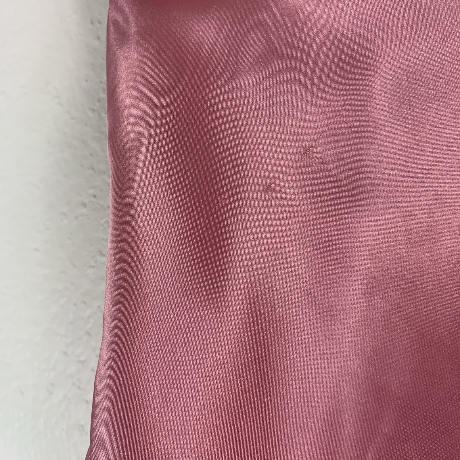 Small Babydoll Camisole Top Satin Lace Trim Pink Tan Coquette Dainty Y2K Fairy