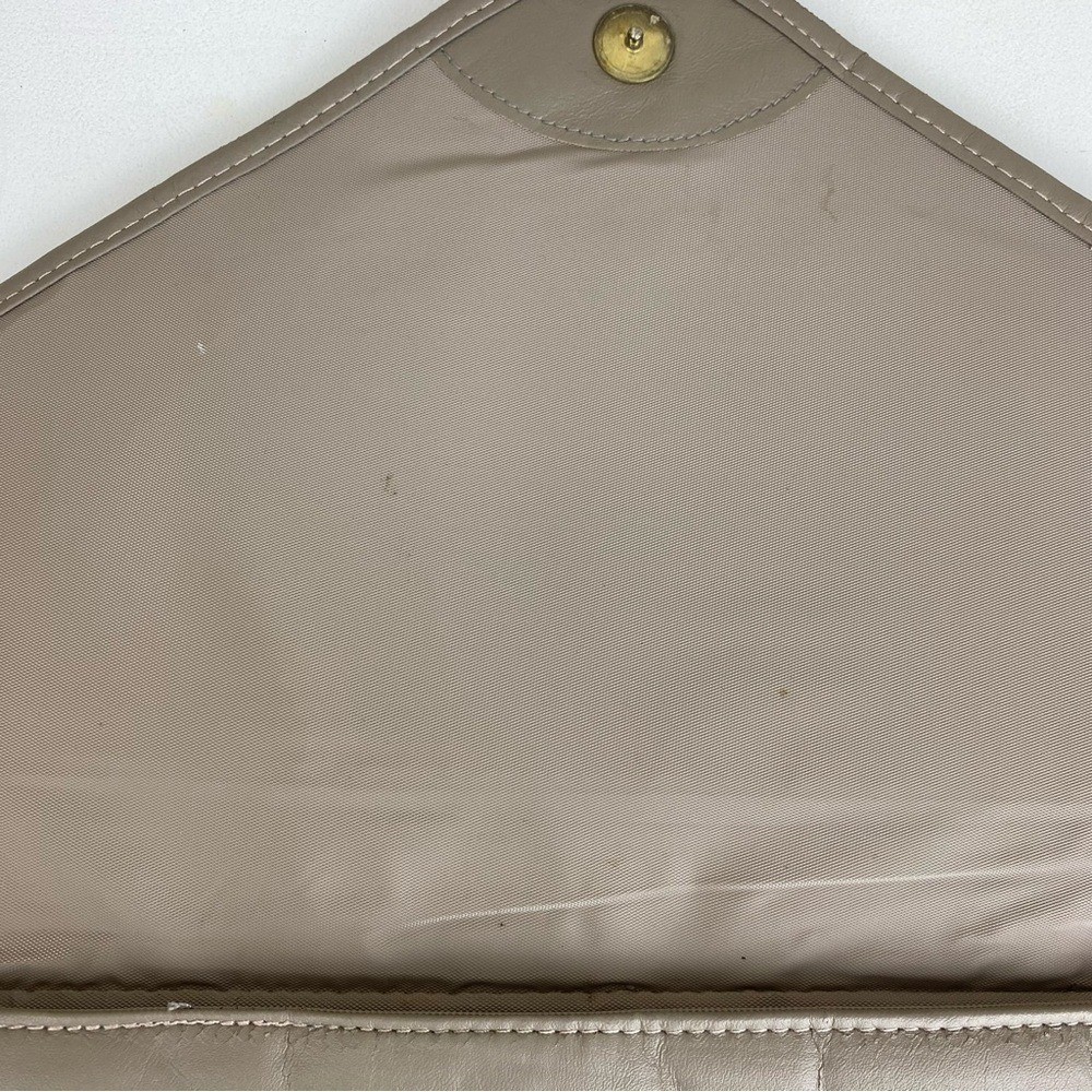 Vintage 80s Bagland Faux Leather Tapestry Patchwork Large Clutch Purse Wristlet