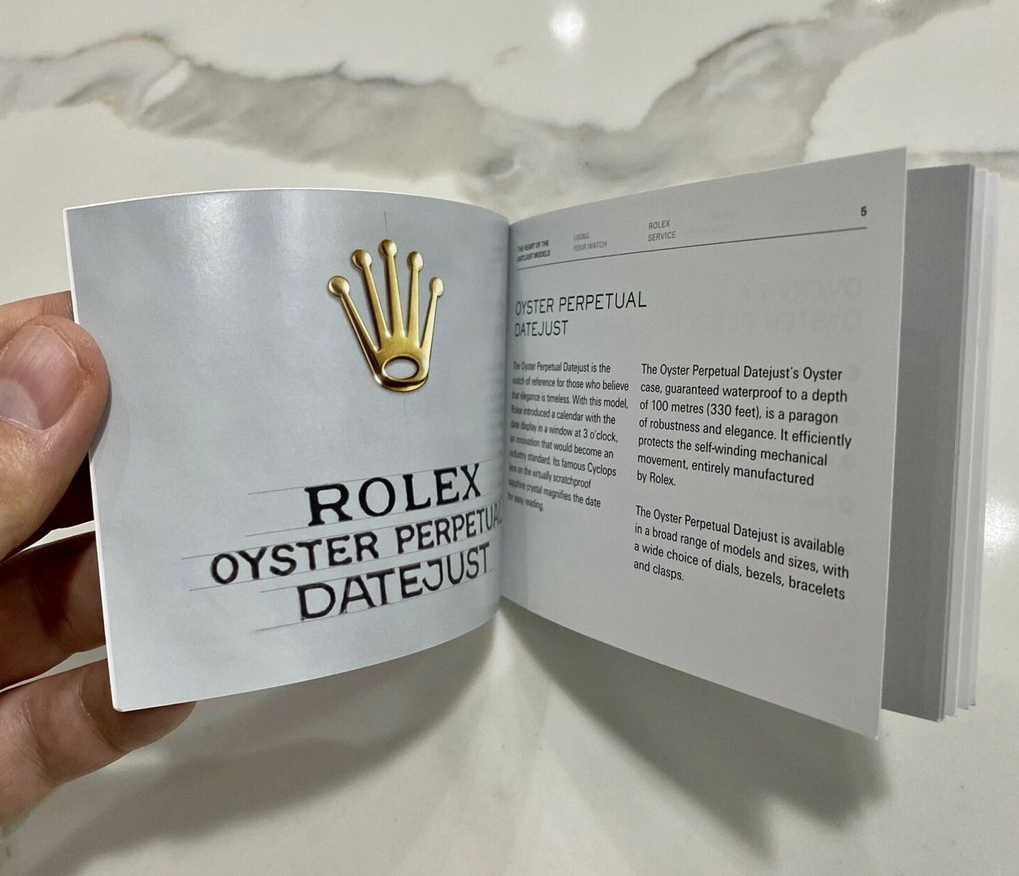 Authentic Rolex Datejust Booklet English + Rolex Green Tag + Card Holder