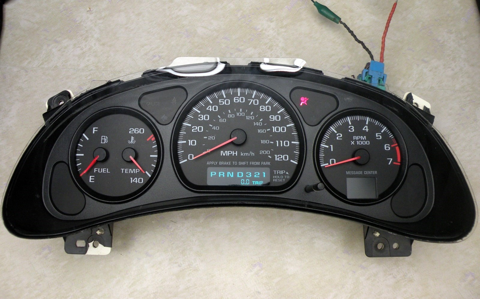 00-05 CHEVY IMPALA MONTE CARLO INSTRUMENT 4 GAUGE CLUSTER SPEEDOMETER REMAN!