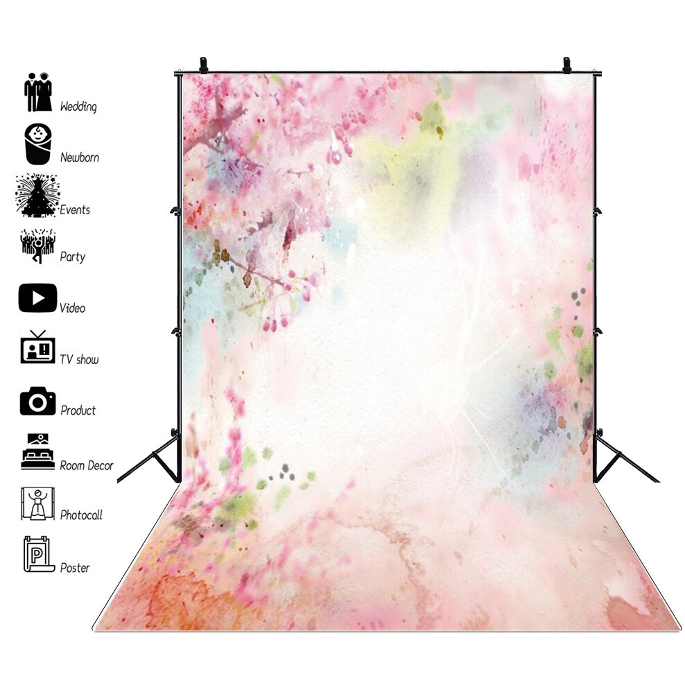 Retro Gradient Photography Background Abstract Photo Studio Backdrop Party Decor