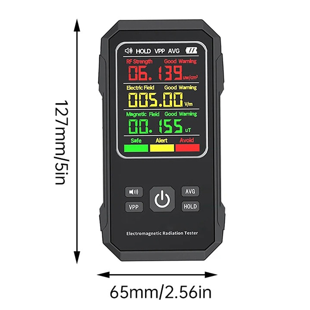 Digital EMF Meter Electromagnetic Field Radiation Detector LCD Geiger Counter US
