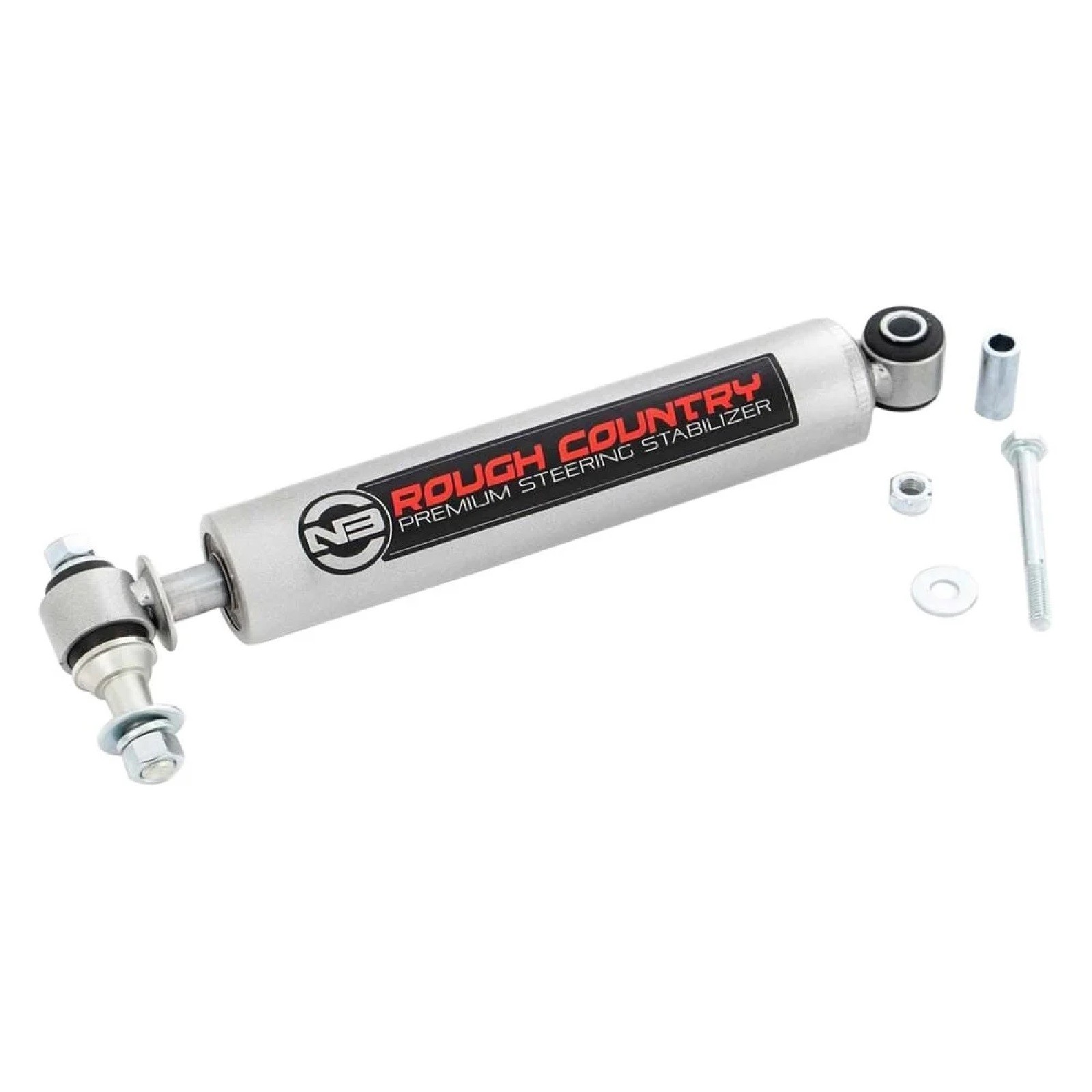 Rough Country N3 Steering Stabilizer with Pitman Arm for 84-06 Wrangler Cherokee