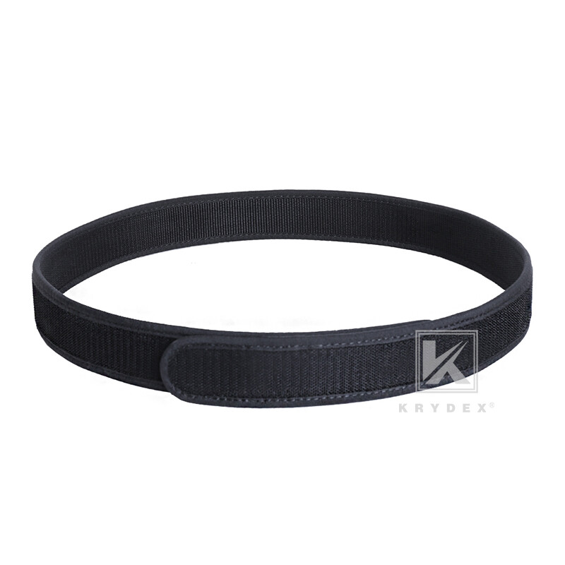 KRYDEX 1.5inch Hook Liner Inner Belt Tactical EDC Waist Duty Belt Nylon Black
