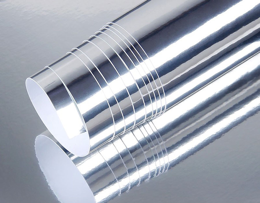 Chrome Mirror Vinyl Film Wrap Sticker Decal Stretchable Reflective Super Gloss