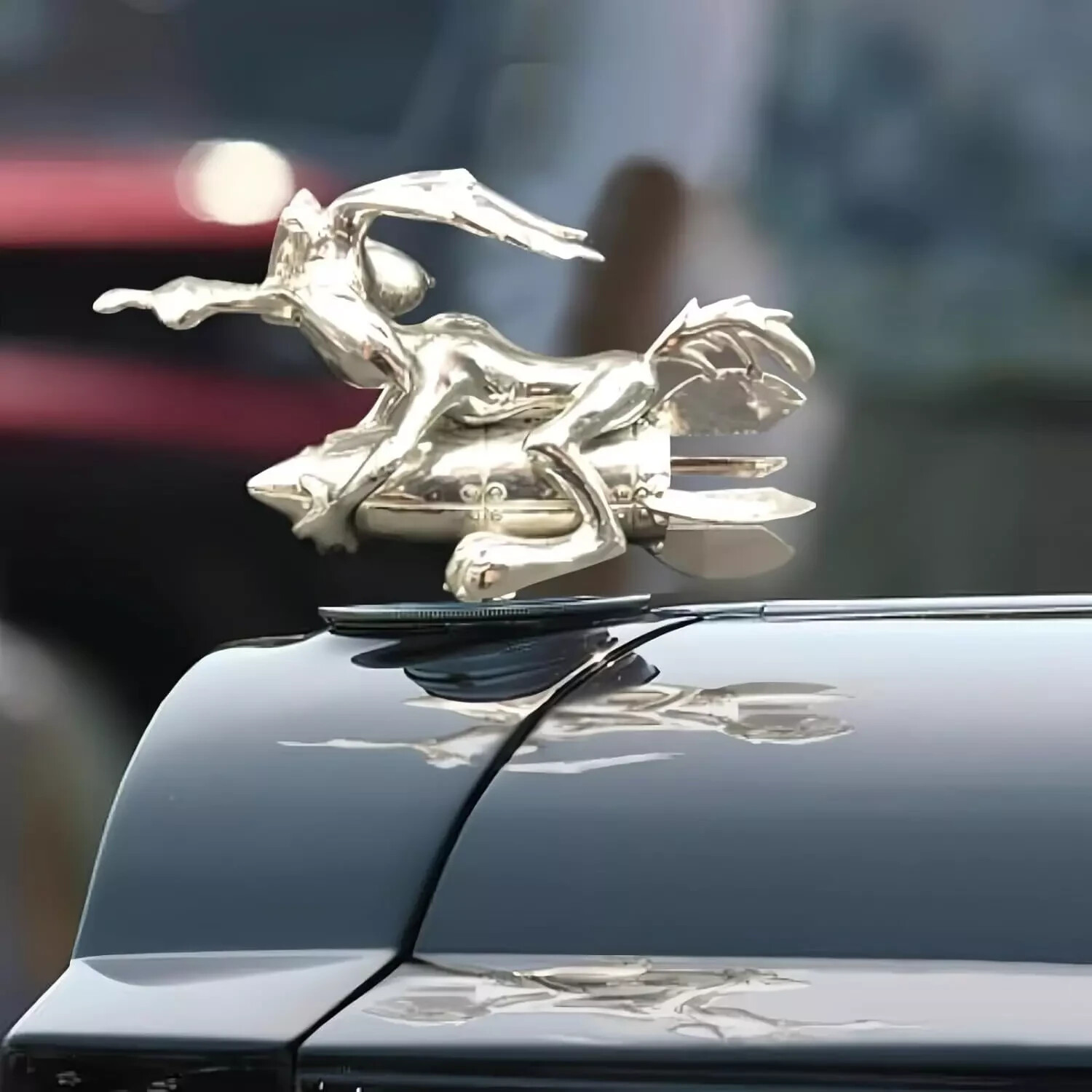 Coyote Trucks Hood Ornament Cartoon Vintage Car Ornaments Inspired by the Classi