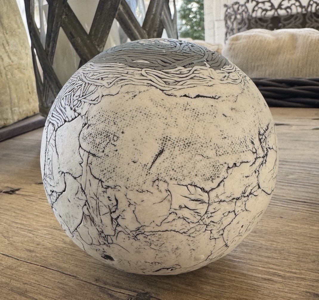 Romilla Batra California Studio POTTERY CERAMIC Original MODERN Art Signed 5”H