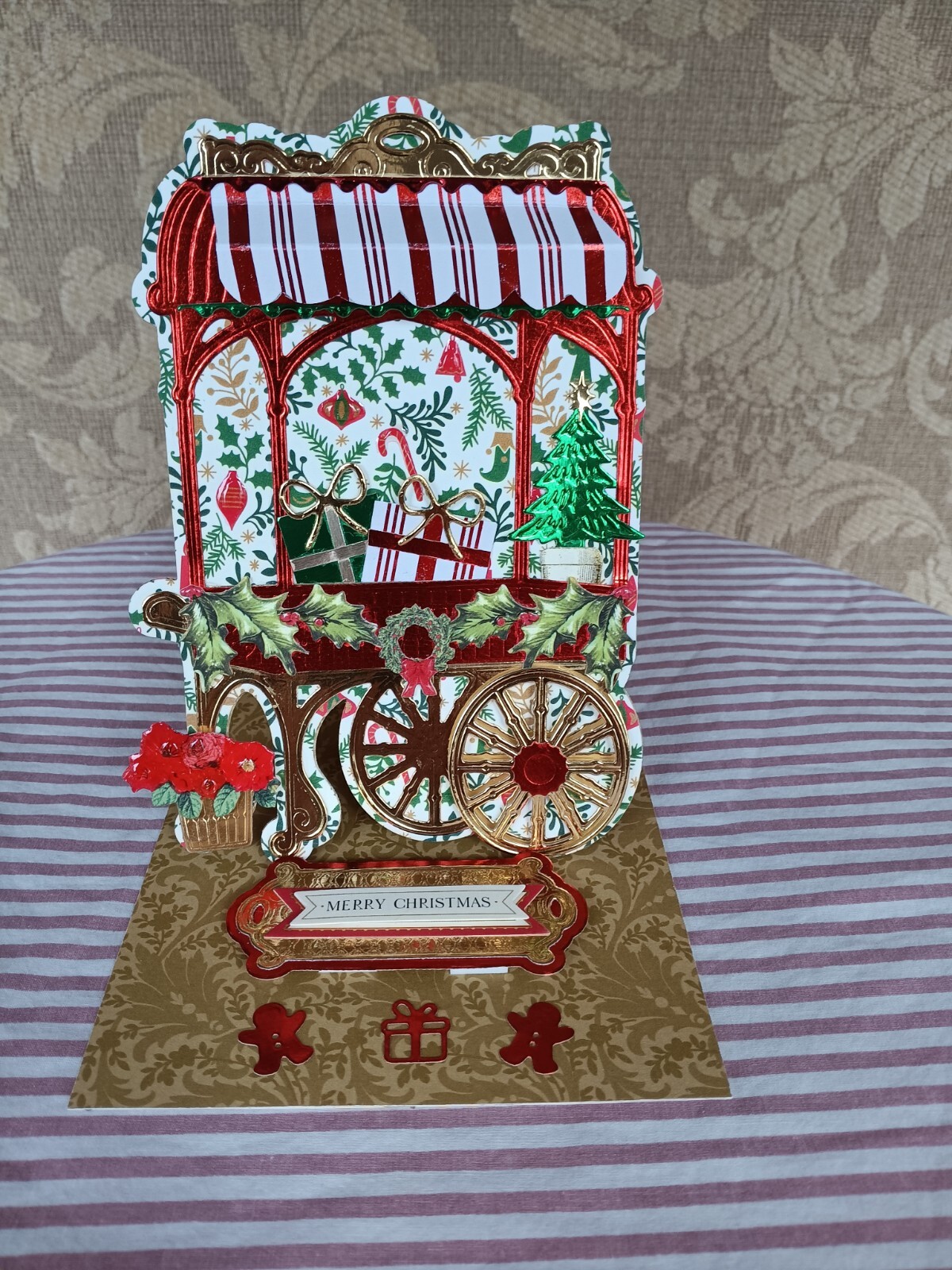 ANNA GRIFFIN "FLOWER CART" EASEL FINISHING SCHOOL CRAFT BOX ~7 DIES + MATERIALS