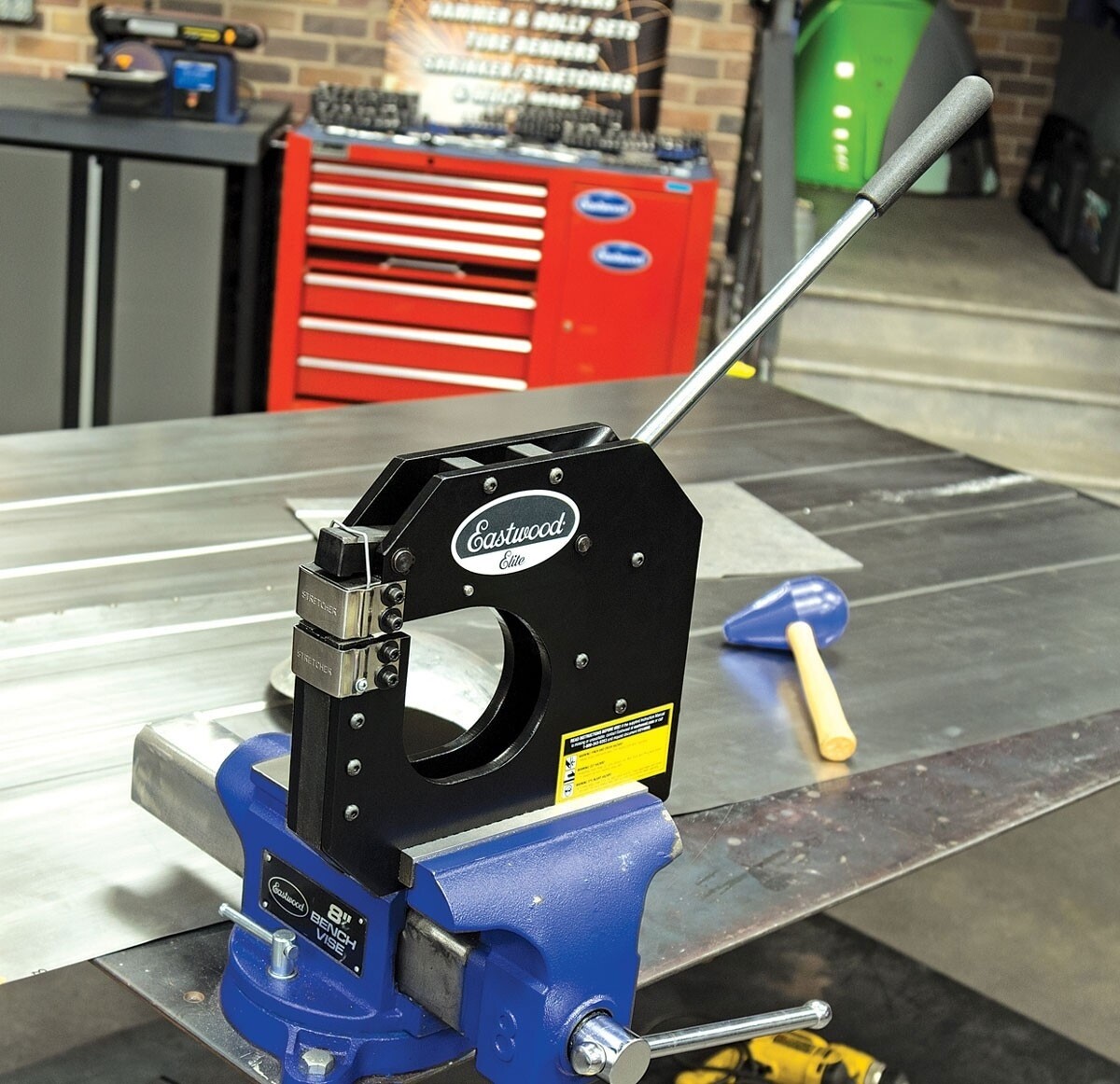 Eastwood 17 inch Elite Deep Jaw Steel Metal Shrinker Stretcher 31 Lbs