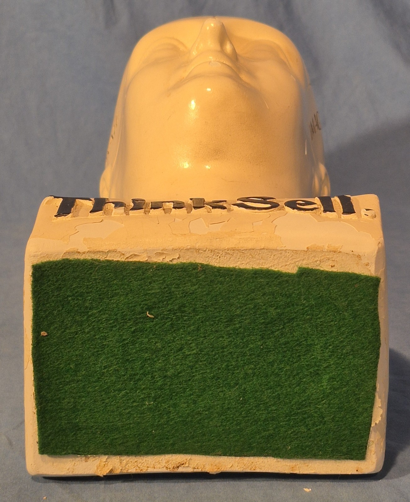 Vintage 11" Phrenology Bust / Head Statue, Chalkware (?), Scientific Psychology