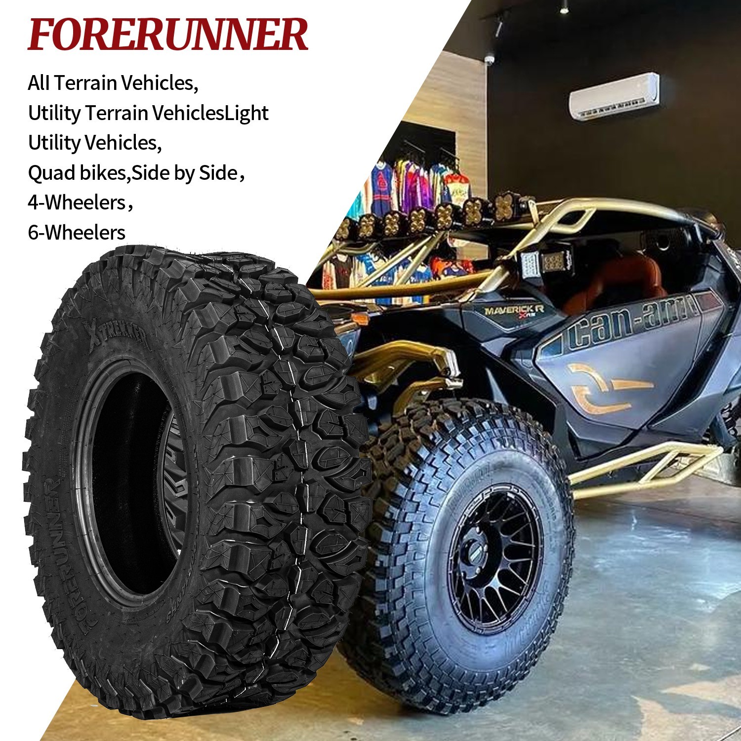 Set 4 32x10x15 ATV Tires 32x10-15 10PR Radial UTV Tires 32 10R 15 All Terrain