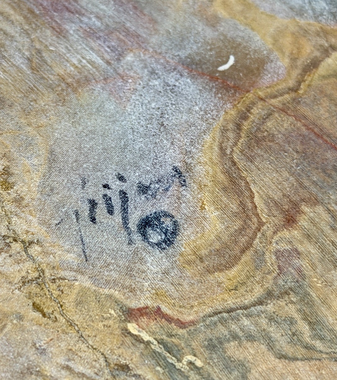 Vintage 1970s Bijan Brass & Copper Figural Rain Drops Sculpture Signed 14”