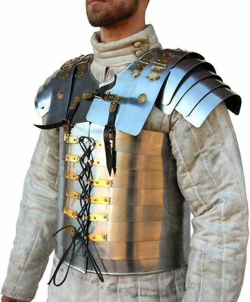 Medieval Roman Lorica Segmentata Pate Armor Chest Armour Chestplate Segmenta