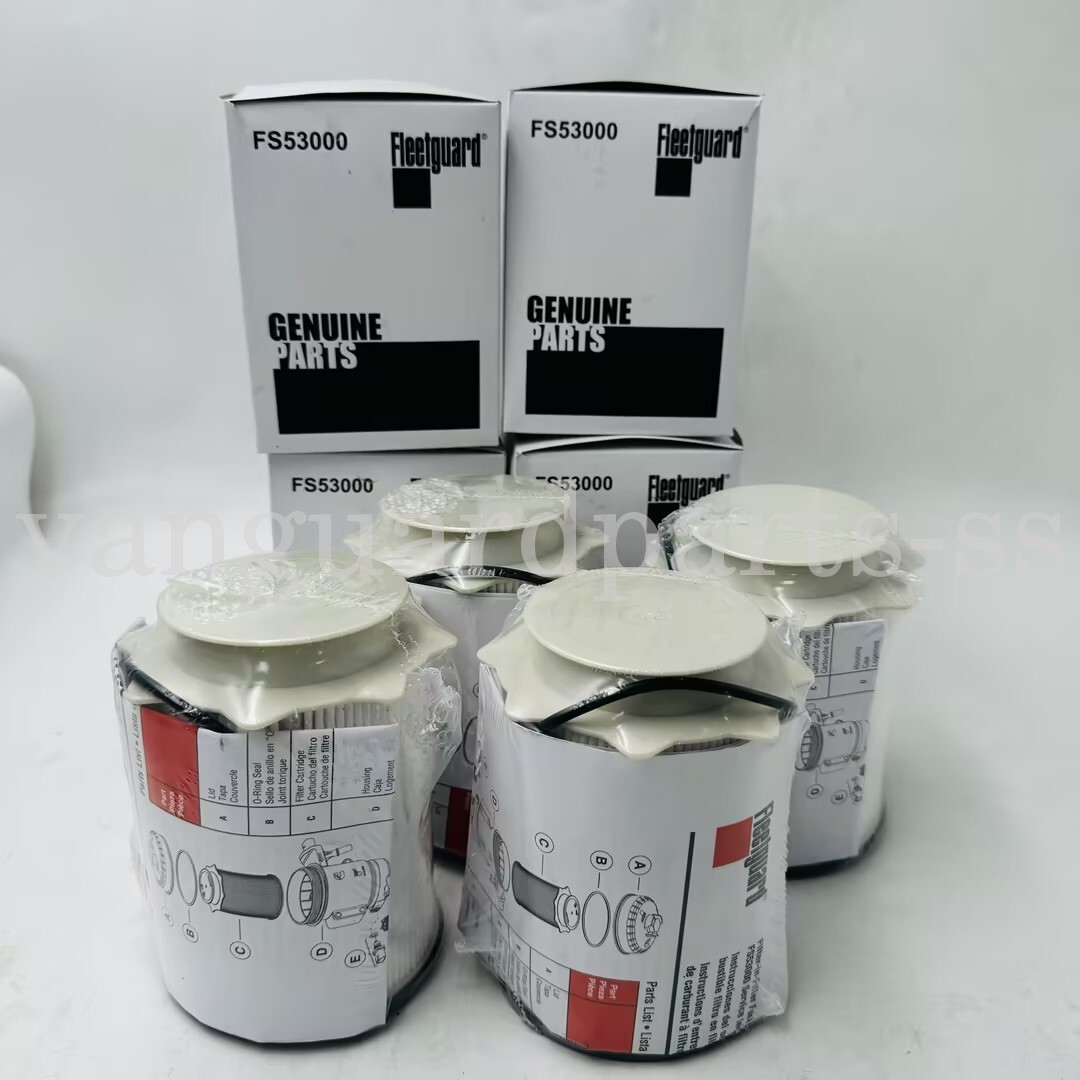 4X NEW Fleetguard FS53000 FUEL/WATER SEPERATOR FILTER CUMMINS 6.7L