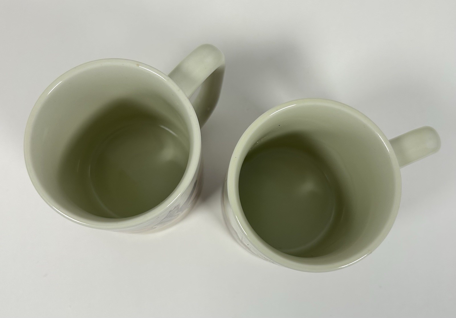 VTG Otagiri Japan Mug Set Buck Forest Fall Flying Duck Geese-RARE