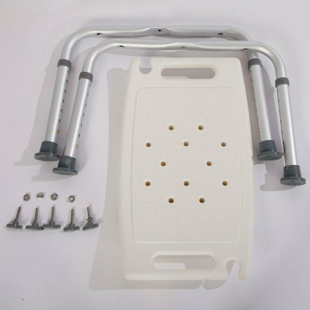 Adjustable Height Shower Stool Seat Tub Bench Bath Chair, New