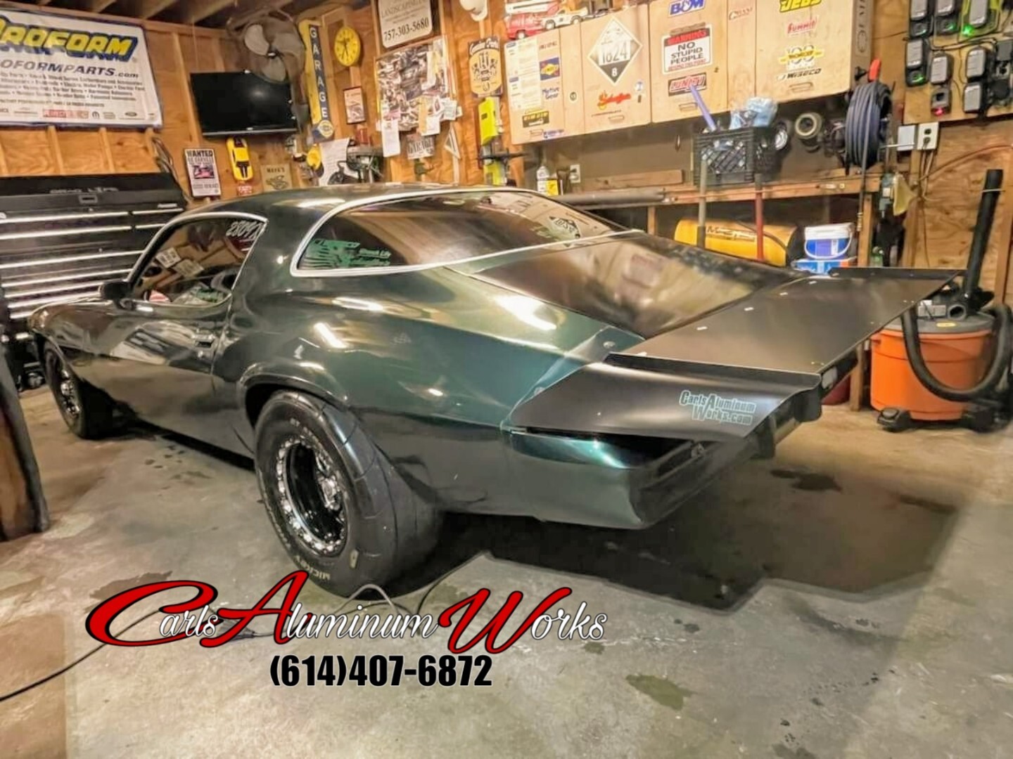 Chevy Camaro 74/81 Pro Street wing Black, Polished, Satin, Brushed