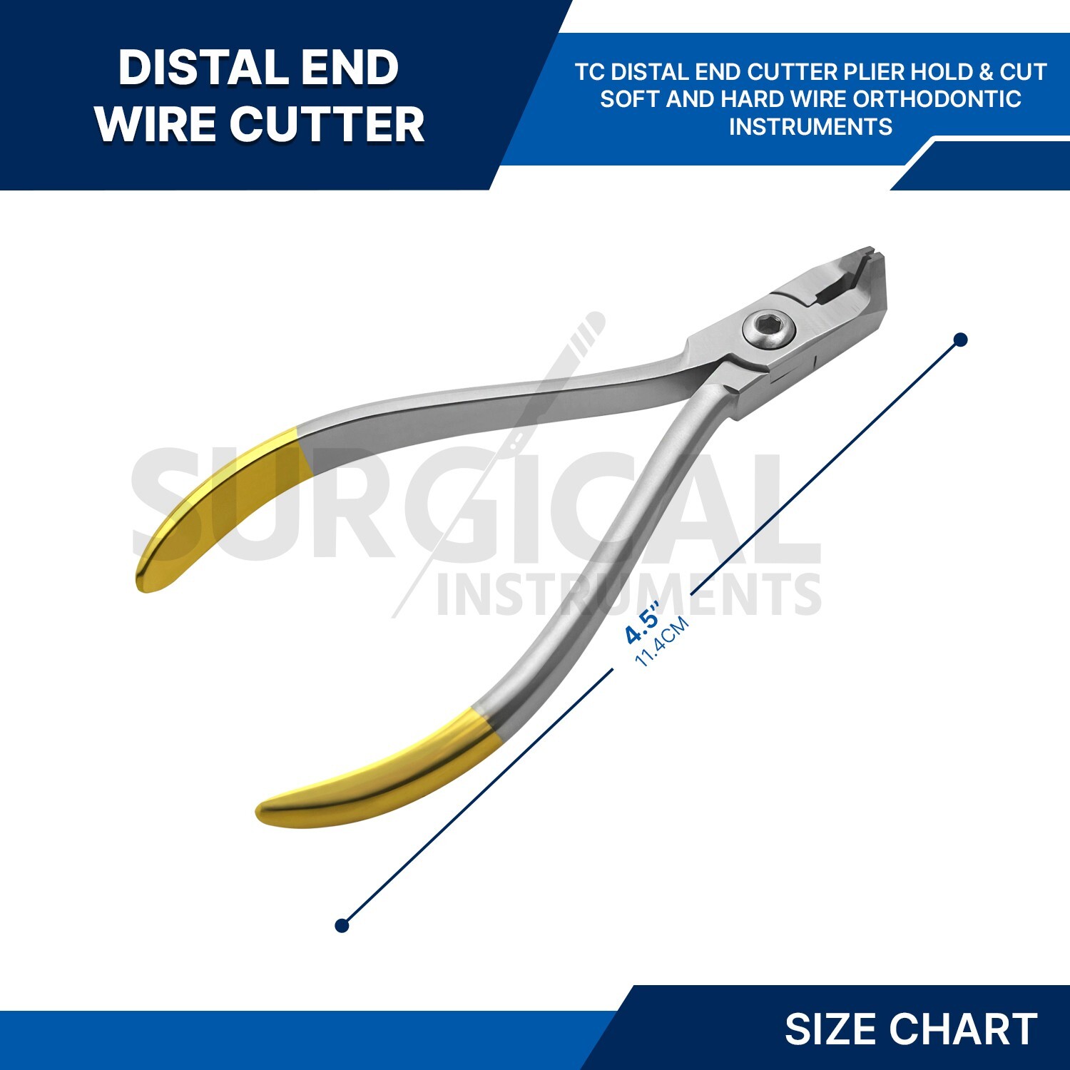 12 T/C Distal End Cutter Cut & Hold Plier Dental Orthodontic Pliers German Grade