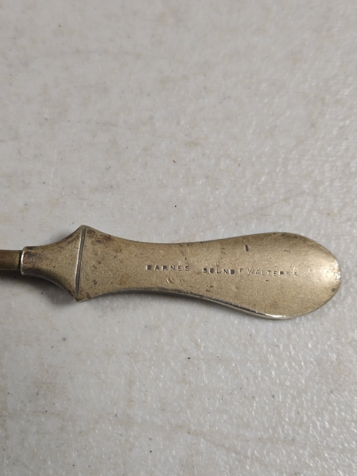 Old VIntage Antique Medical Tool Uterine Barnes Sound Calibrated F Walters & Co