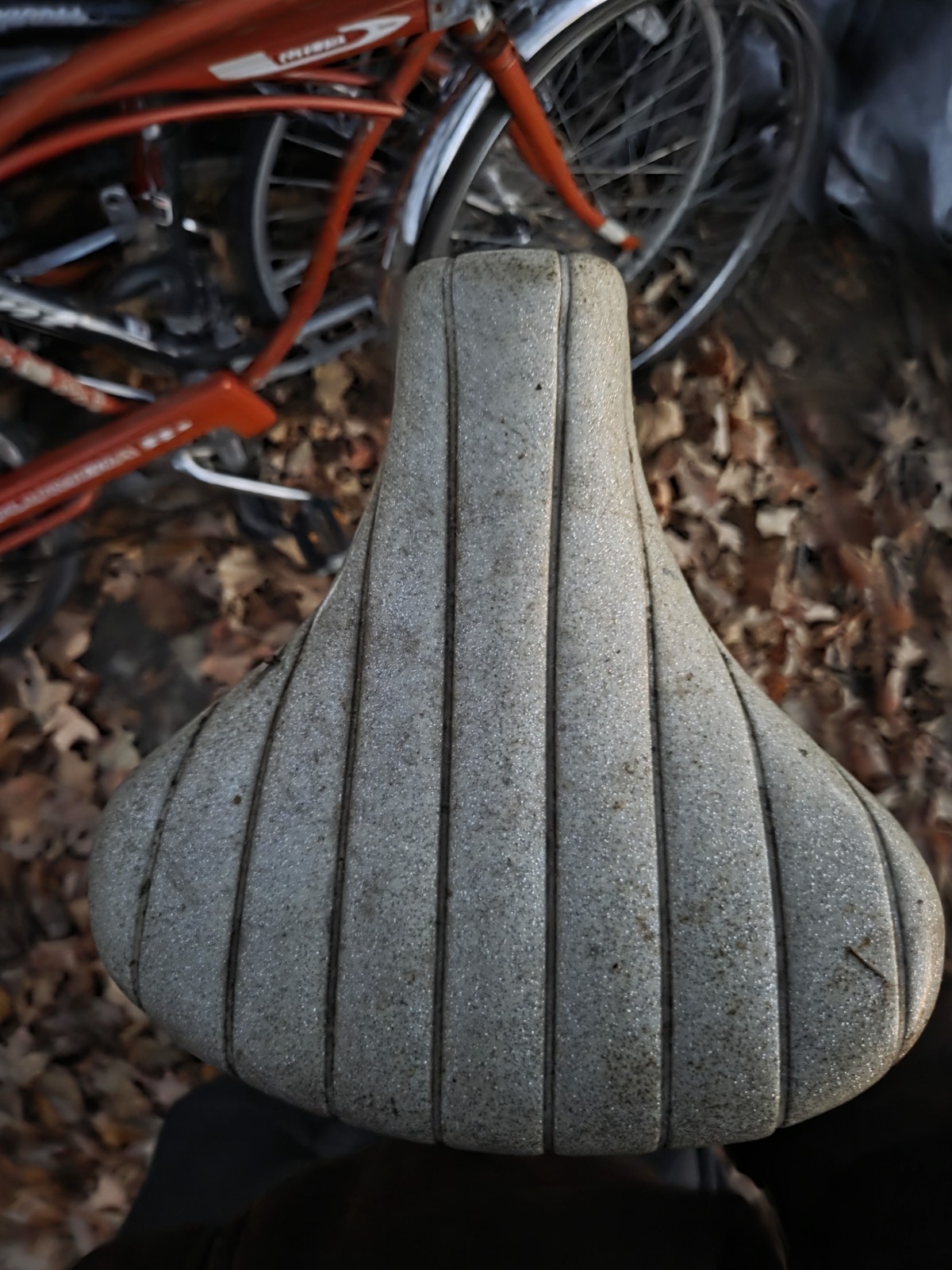 Vintage 1960s Orange Columbia Rambler Tanker Tank Bike Headlights