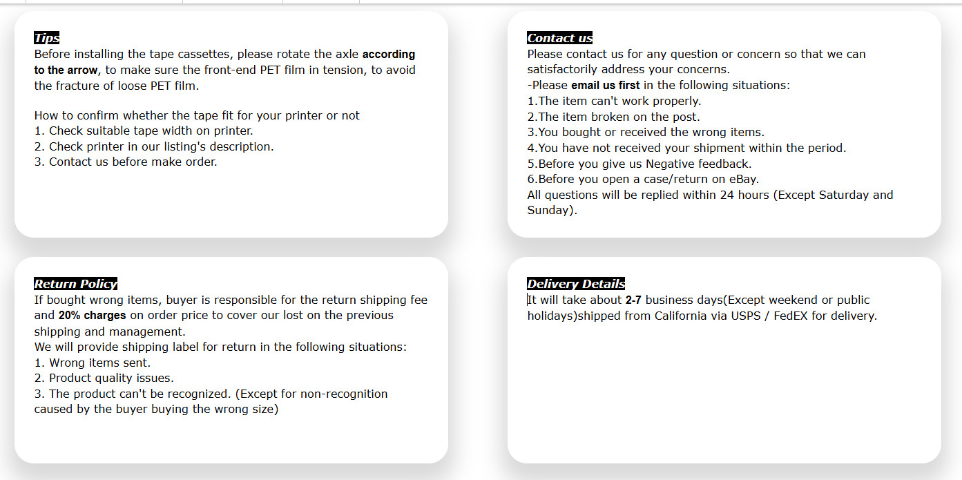 10PK For DYMO 3D Embossing Label Tape Organizer Xpress White on Black 12mm+9mm