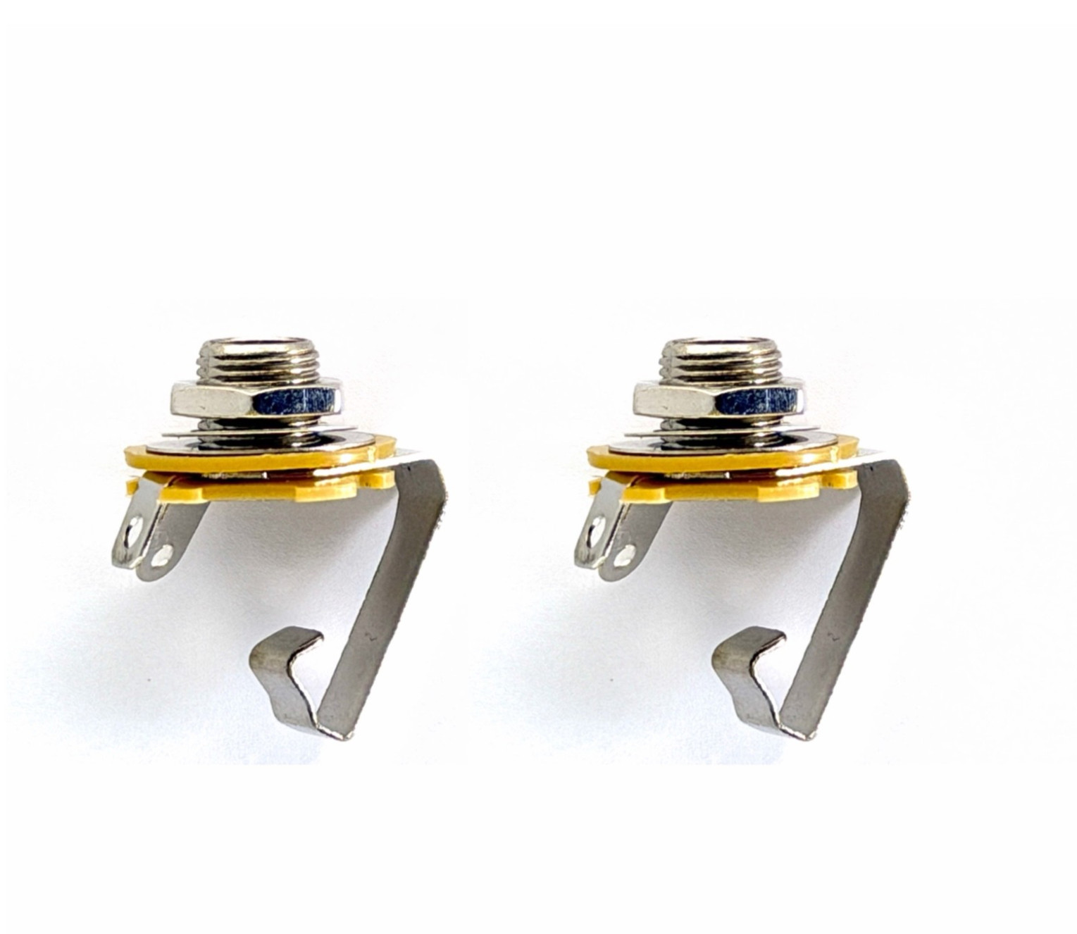 (2) Pack 1/4 Inch Instrument Guitar Audio Phone Phono Jack Mono Open Circuit