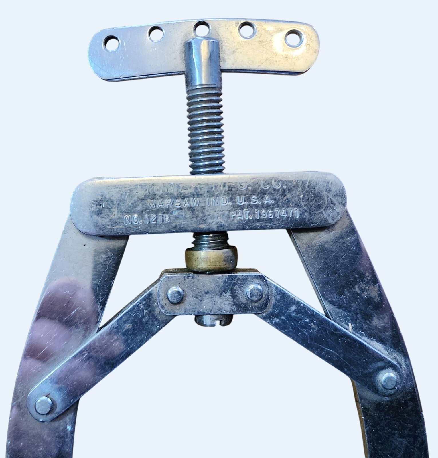 Vtg Zimmer MFG Surgical Wire Tractor Adjustable Tool No. 1218 USA Patent 1967471