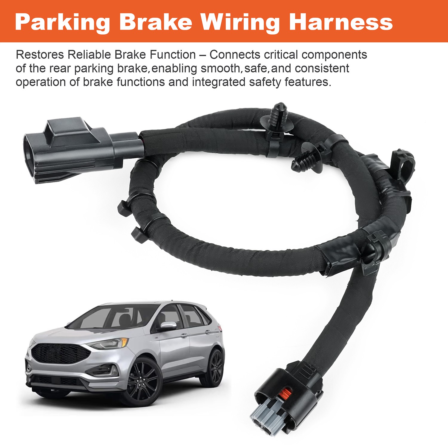 Rear Parking Brake Jumper Wire Harness for 2017-2023 Ford Edge - H2GZ-14A411-A