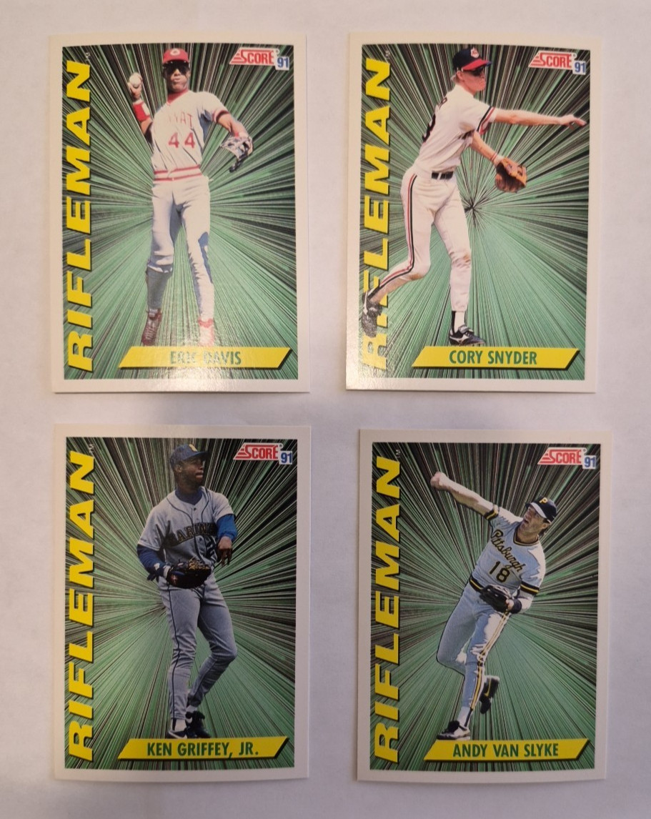 1991 Score Baseball K-Man & Master Blaster & Rifleman 30 Card Series Sub Set Lot