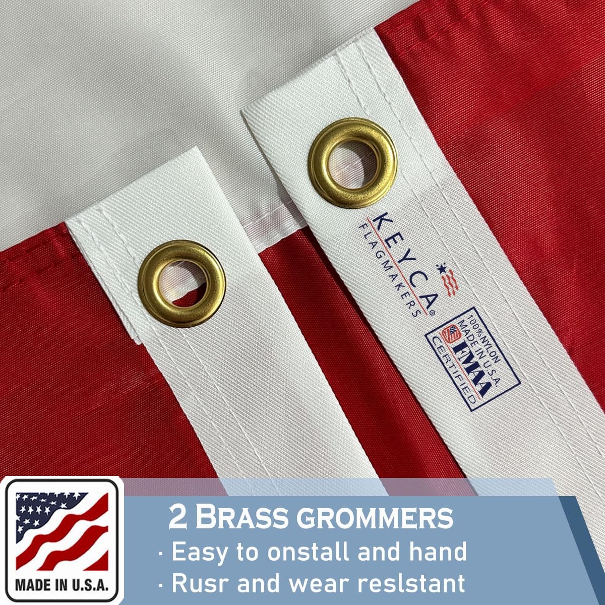 KEYCA California Republic State State Flags 3x5 Outdoor Heavy Duty Double Sided