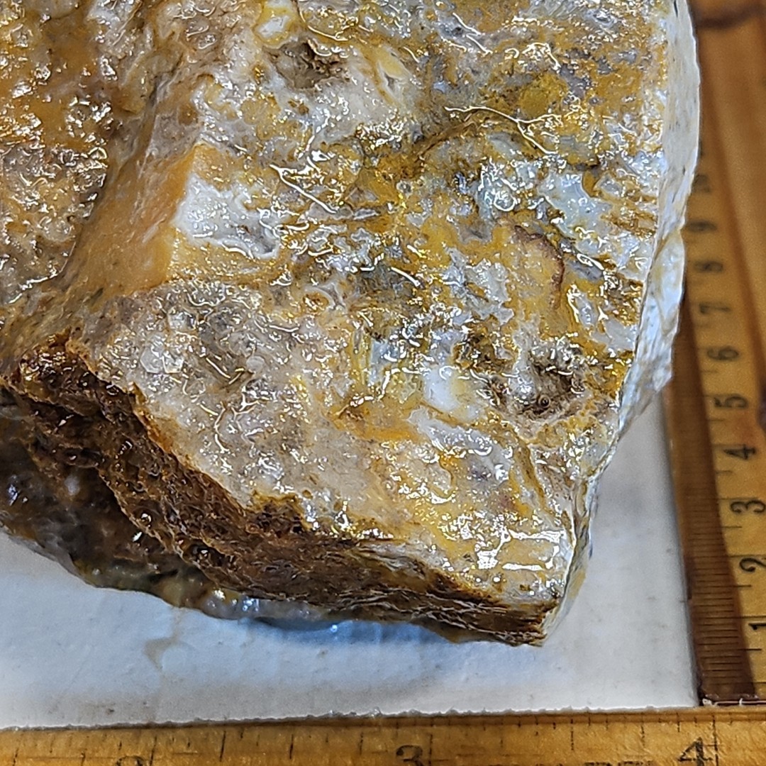 Royal blue agate rough. Spectacular blue colors, sharp banding 2LBS 4.7oz.