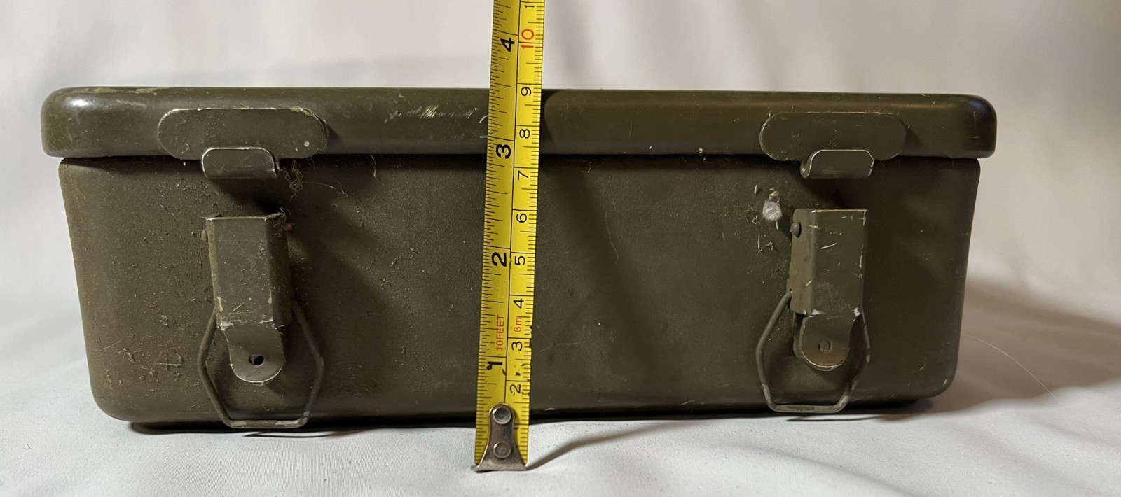 Vintage U.S. Military First Aid Case Empty Olive Drab 1960s–70s Cold War Era