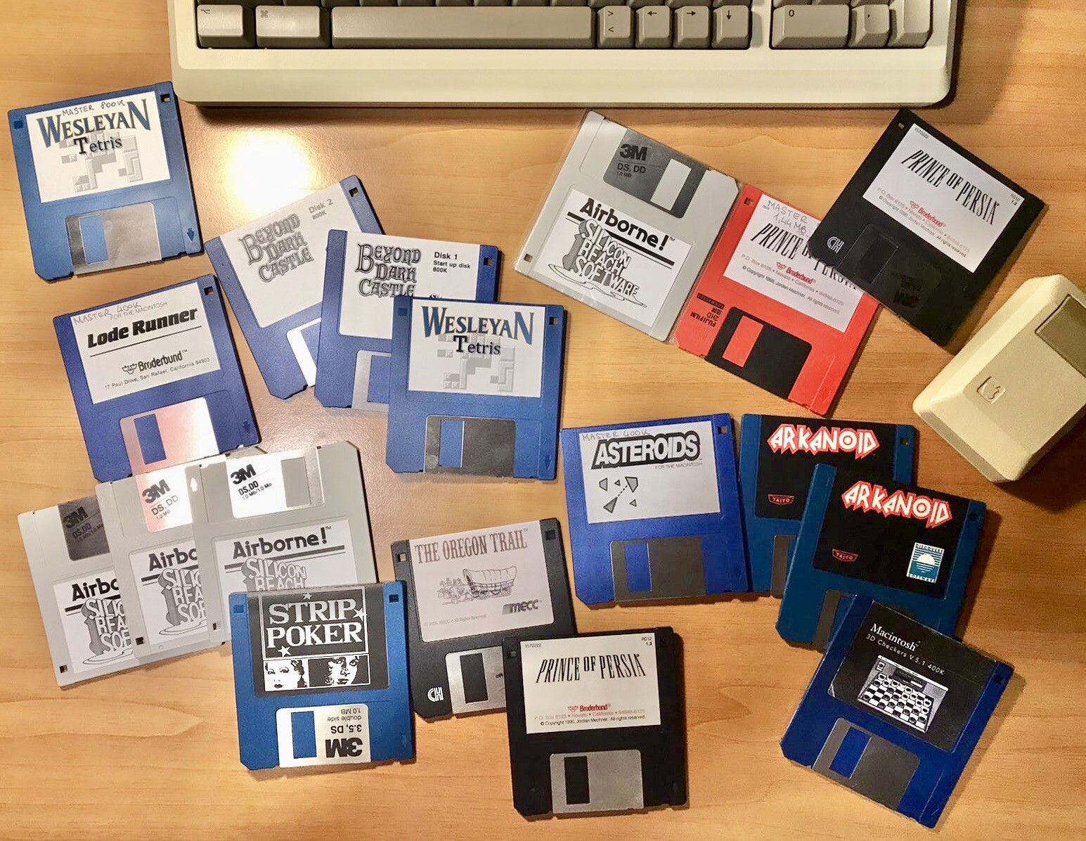 Vintage GAMES Macintosh  Floppy Disks 400K 800K STRIP POKER, STAR WARS, TETRIS