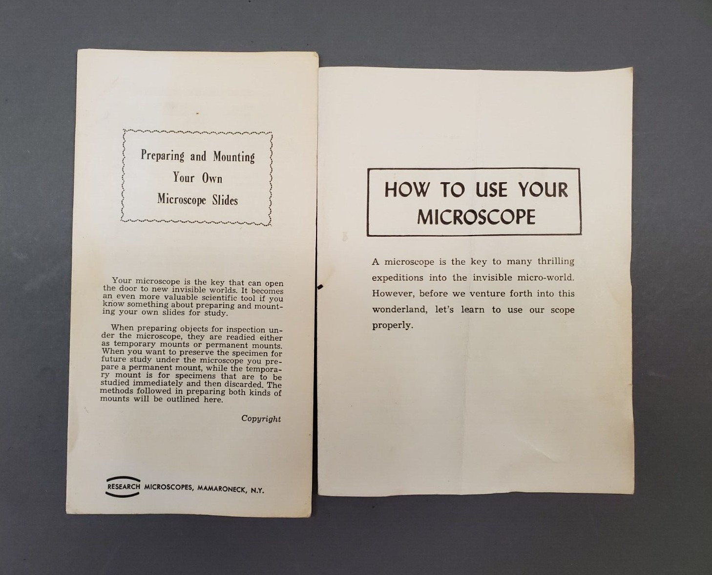 1960s Microscope, Research Labs, Complete Kit