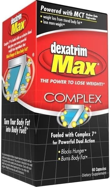 Dexatrim Max Complex 7 Dietary Supplement, 60 Capsules