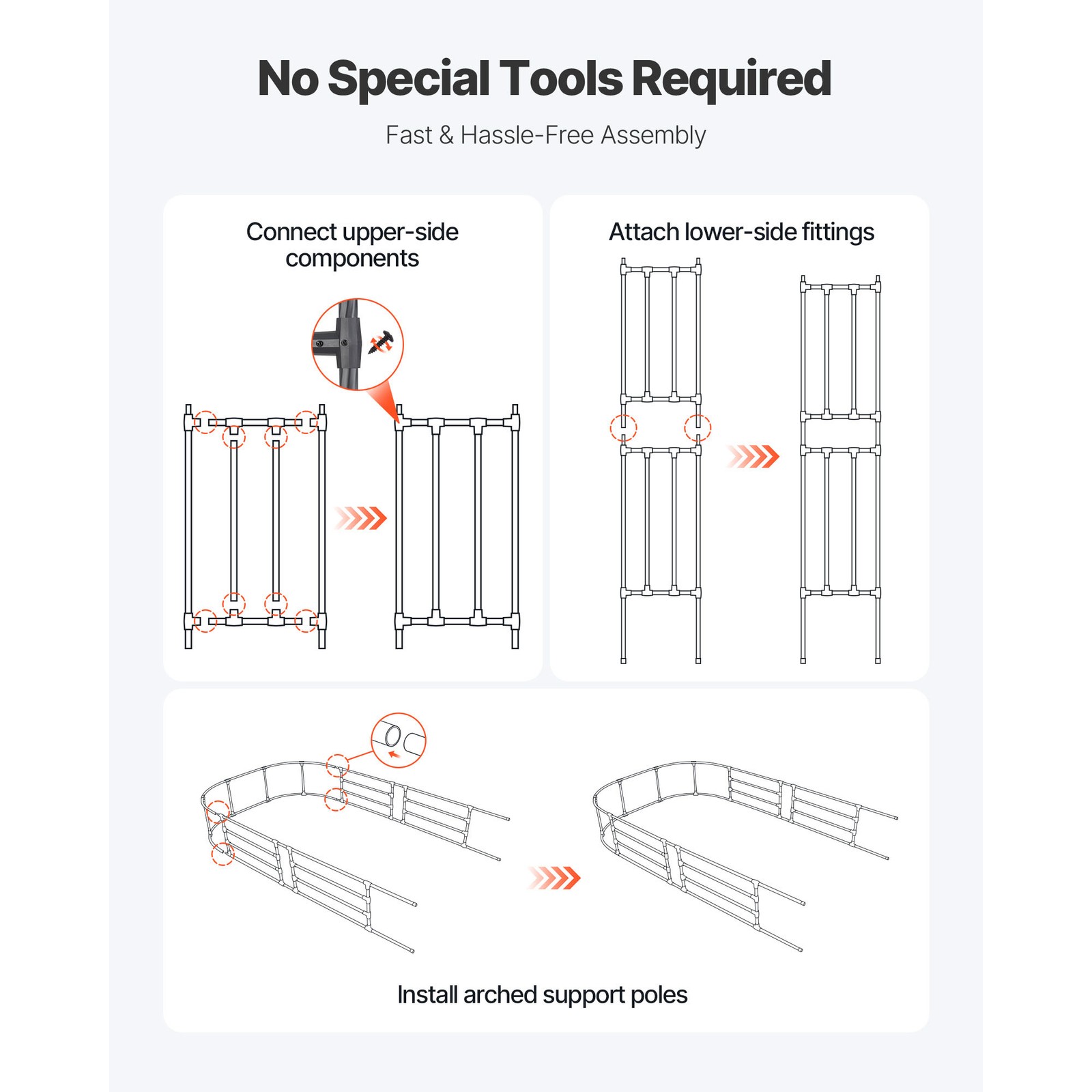 Uimoso Metal Garden Arbor 94.5x59x15.8" Trellis for Plants and Event Decoration