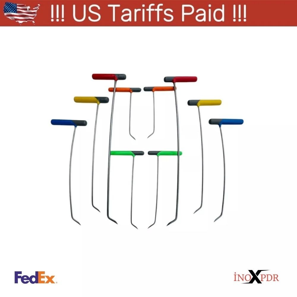The Navoris Edition 10-Piece Sharp Tip Single Bend Paintless Dent Repair