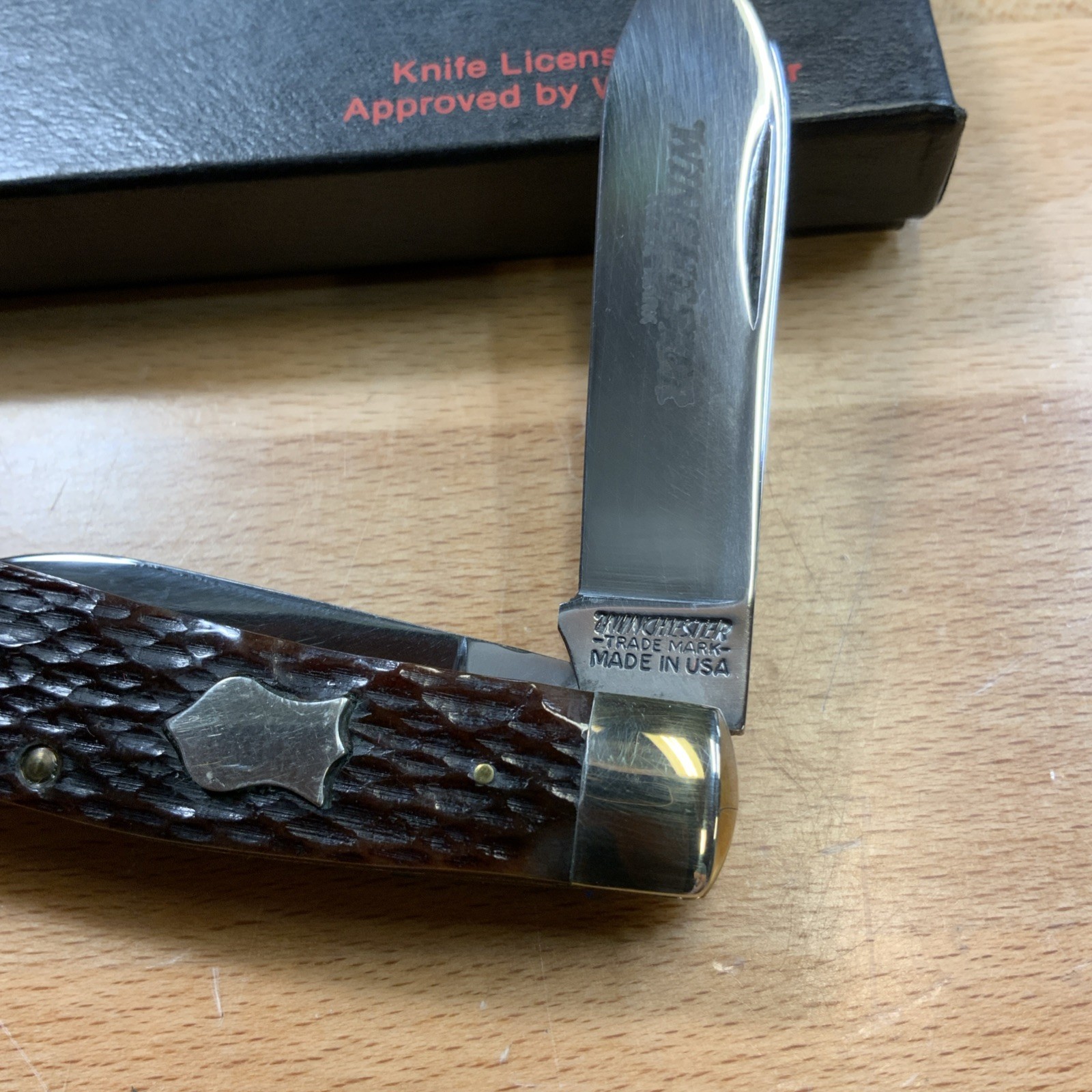 Winchester Torpedo Jack 2857 Two Blade , Original Box Excellent 1987 Made In USA