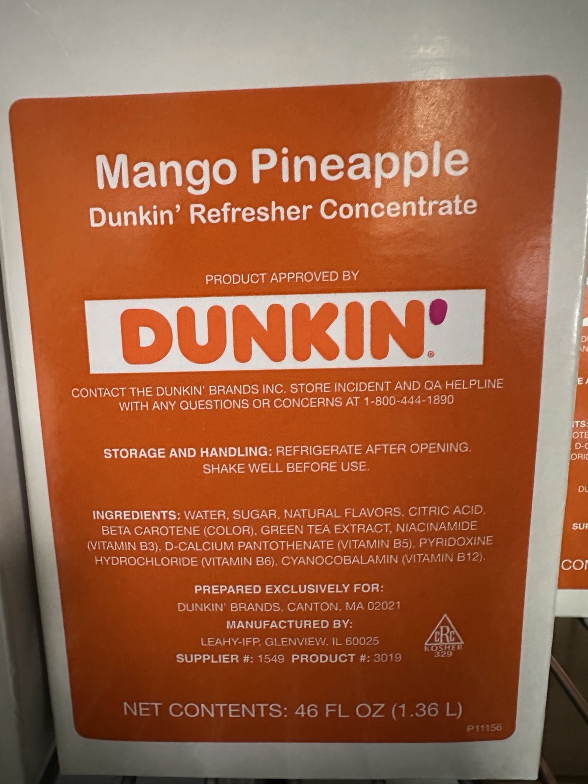 Dunkin Refresher Flavors 4 Pack