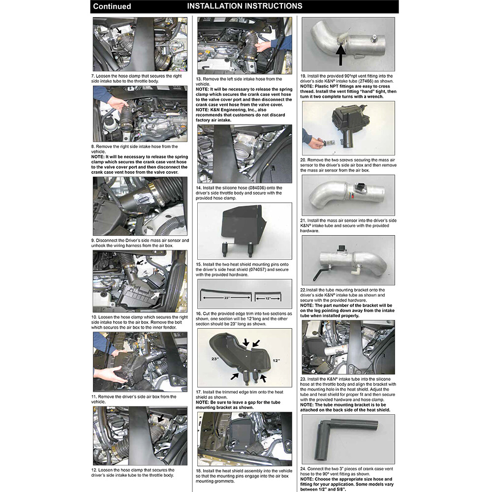 K&N 69-7078TS Performance Cold Air Intake for 2009-2020 370Z / 08-13 G37 3.7L V6