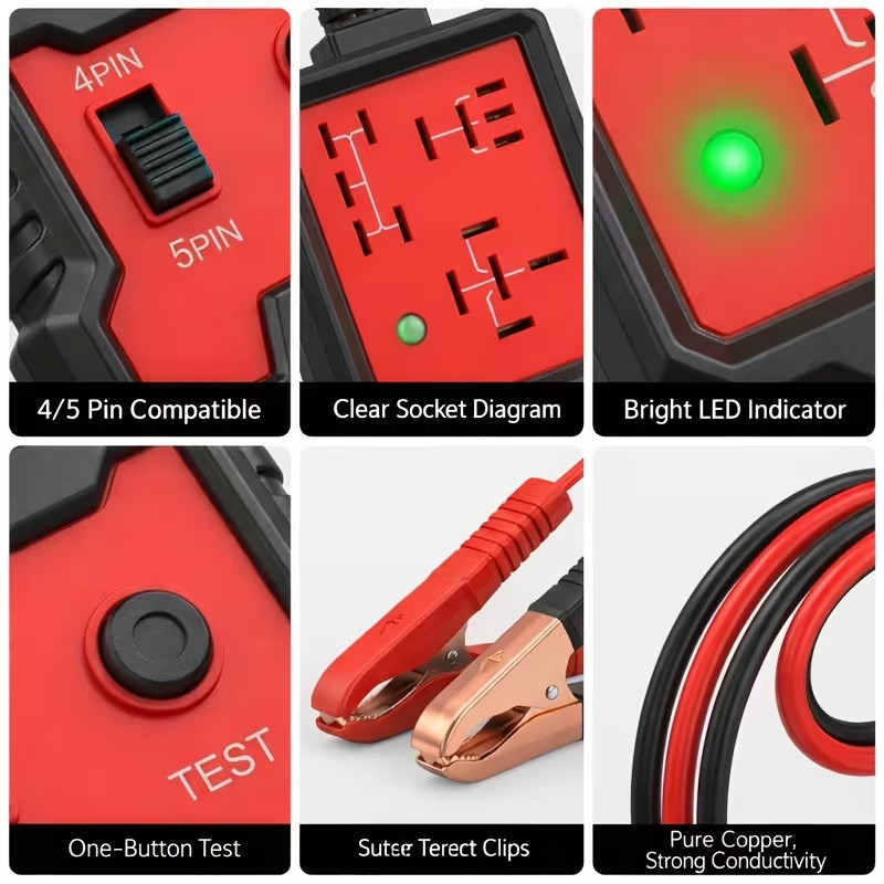 Car Fuse Tester Automotive Fuse Blade Type Light Detection Fuse Tester