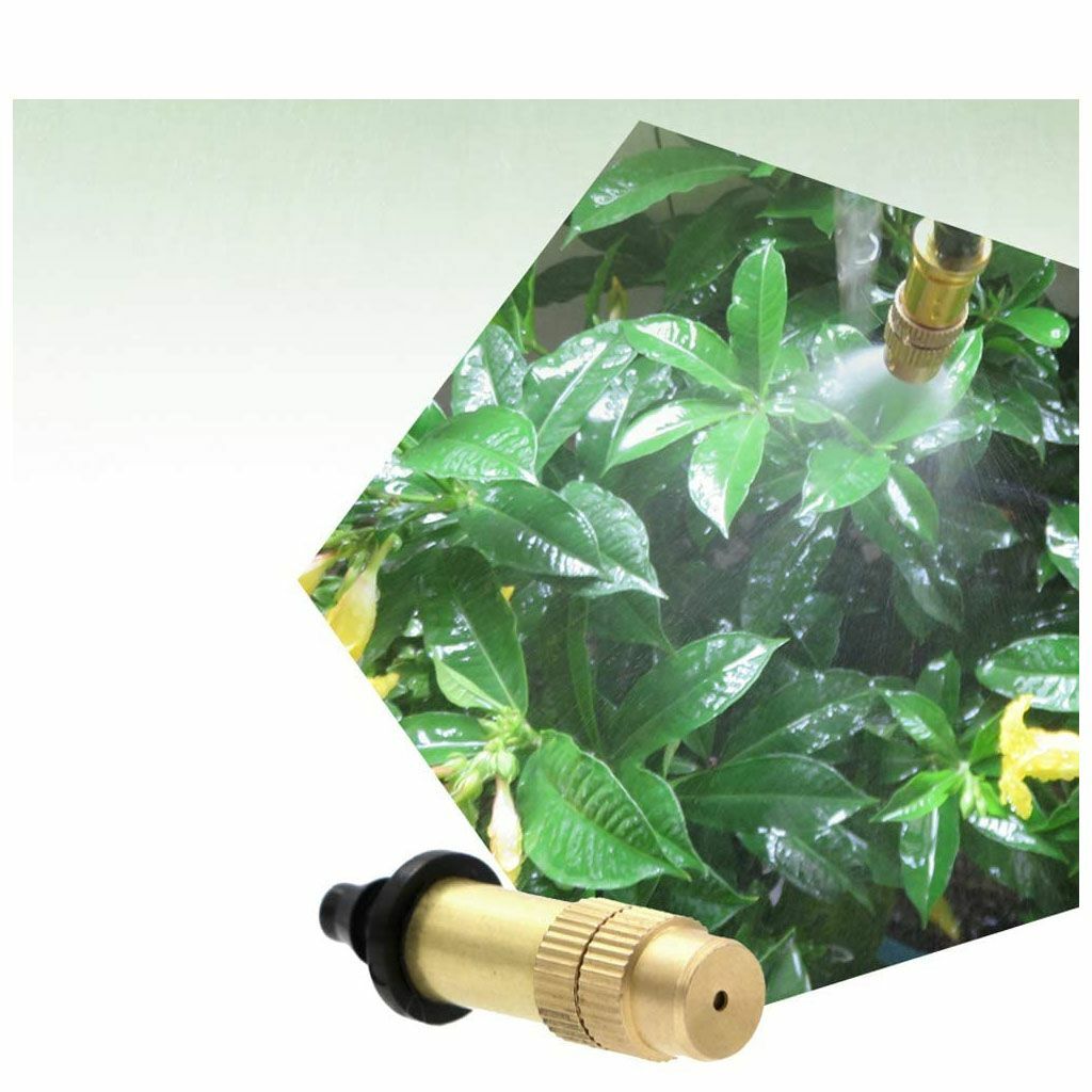 30X Adjustable Copper Spray Nozzle Garden Patio Water Mister Air Misting Cooling