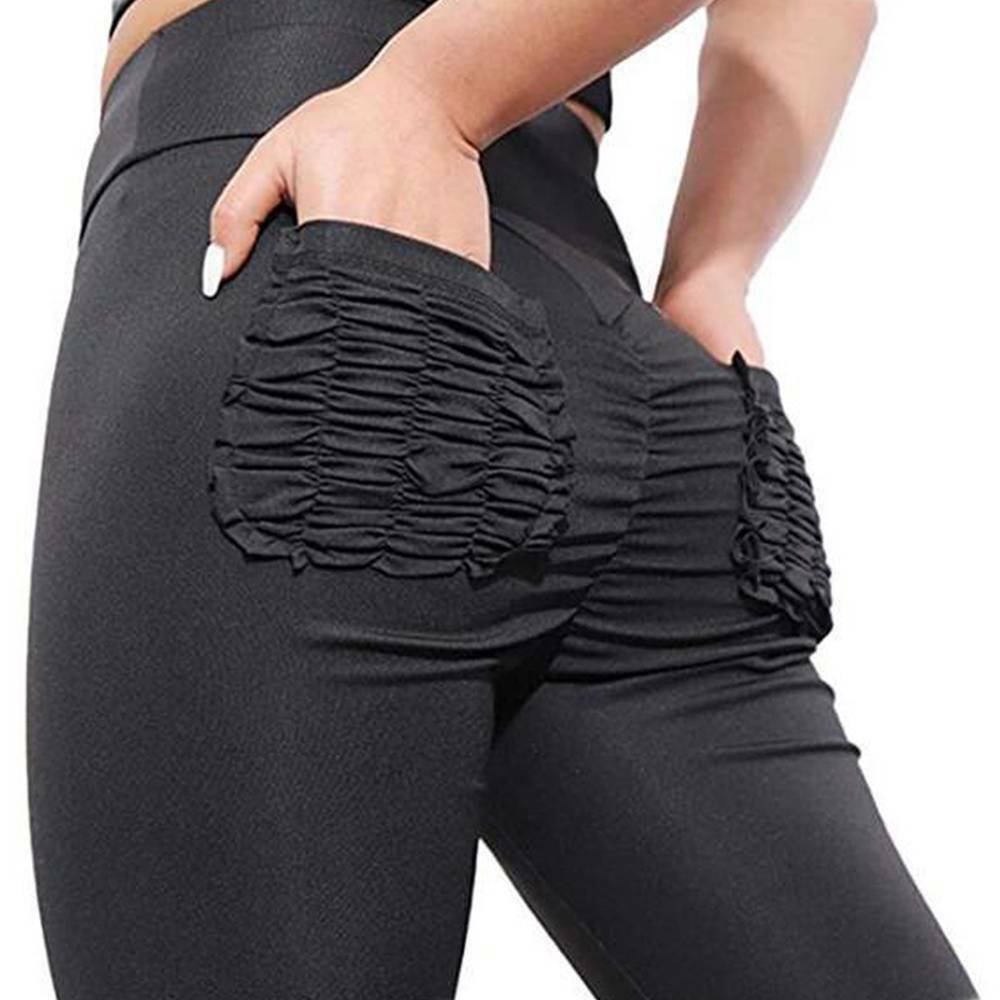Women Push Up Fitness Leggings Pockets Sport Yoga Gym Pants Workout Trousers