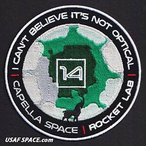 ROCKET LAB 14 - I CAN'T BELIEVE IT'S NOT OPTICAL - SATELLITE Mission SPACE PATCH