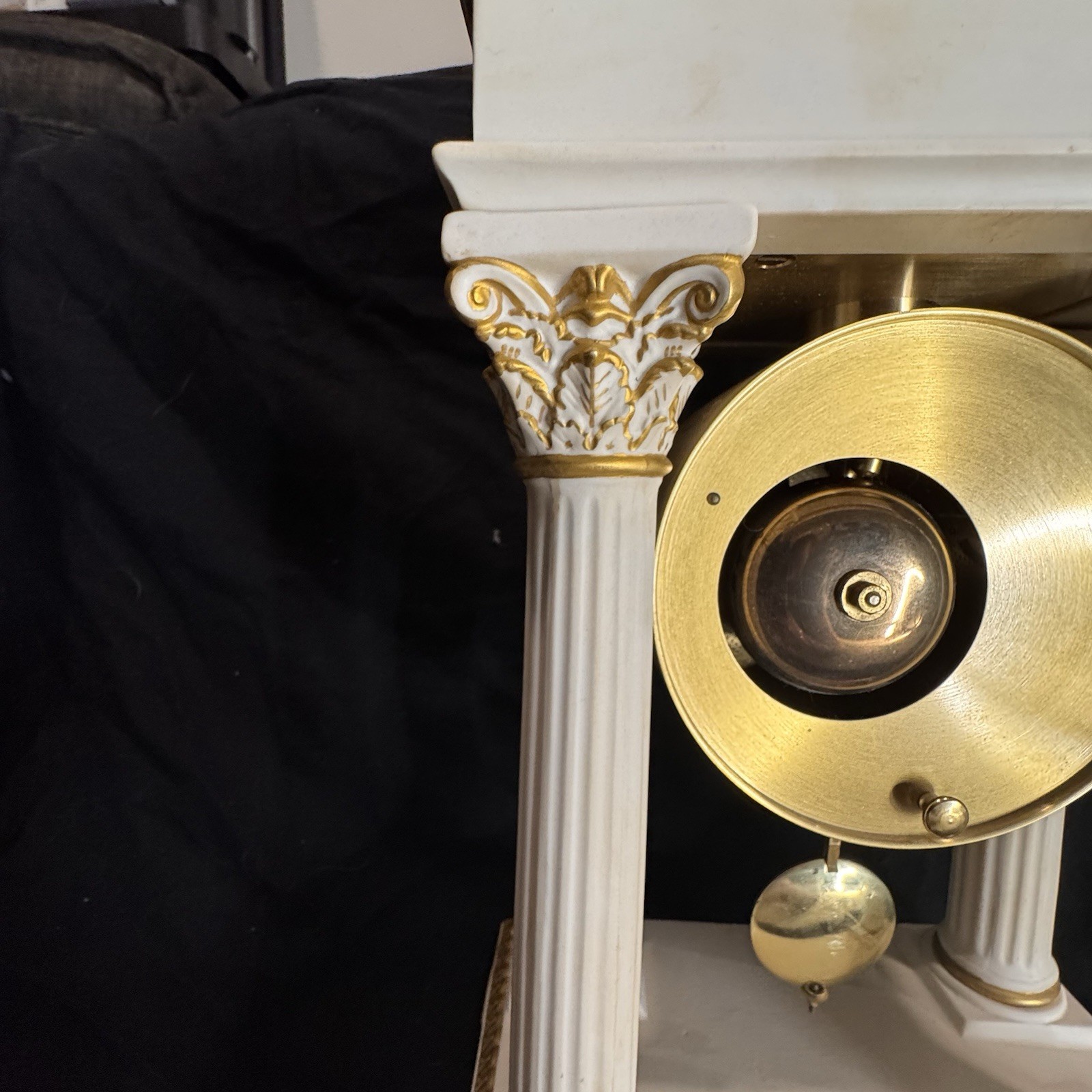 Franklin Mint & Hermle Empress Josephine bisque-porcelain clock