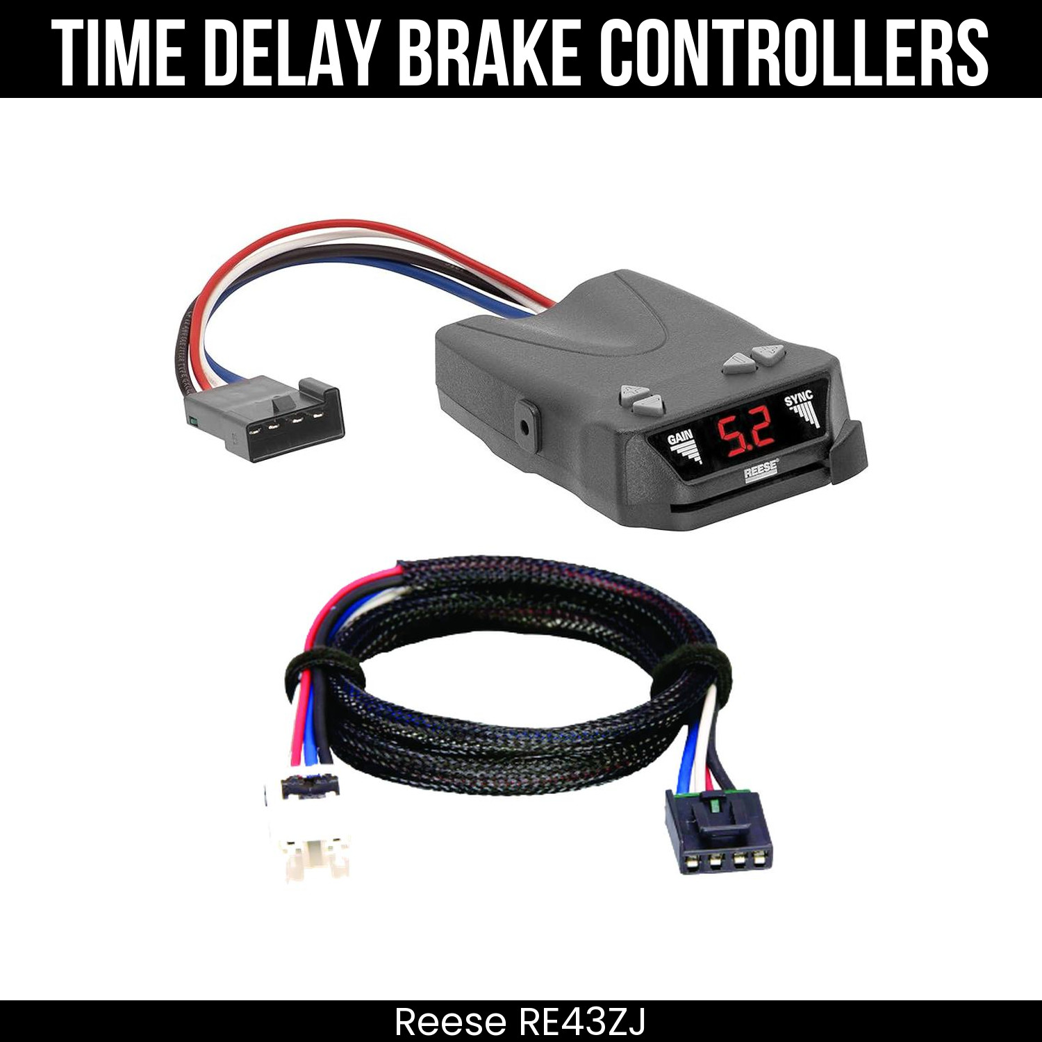 Reese Brakeman IV Brake Control w/ Plug Adapter For 05-25 Nissan Frontier New