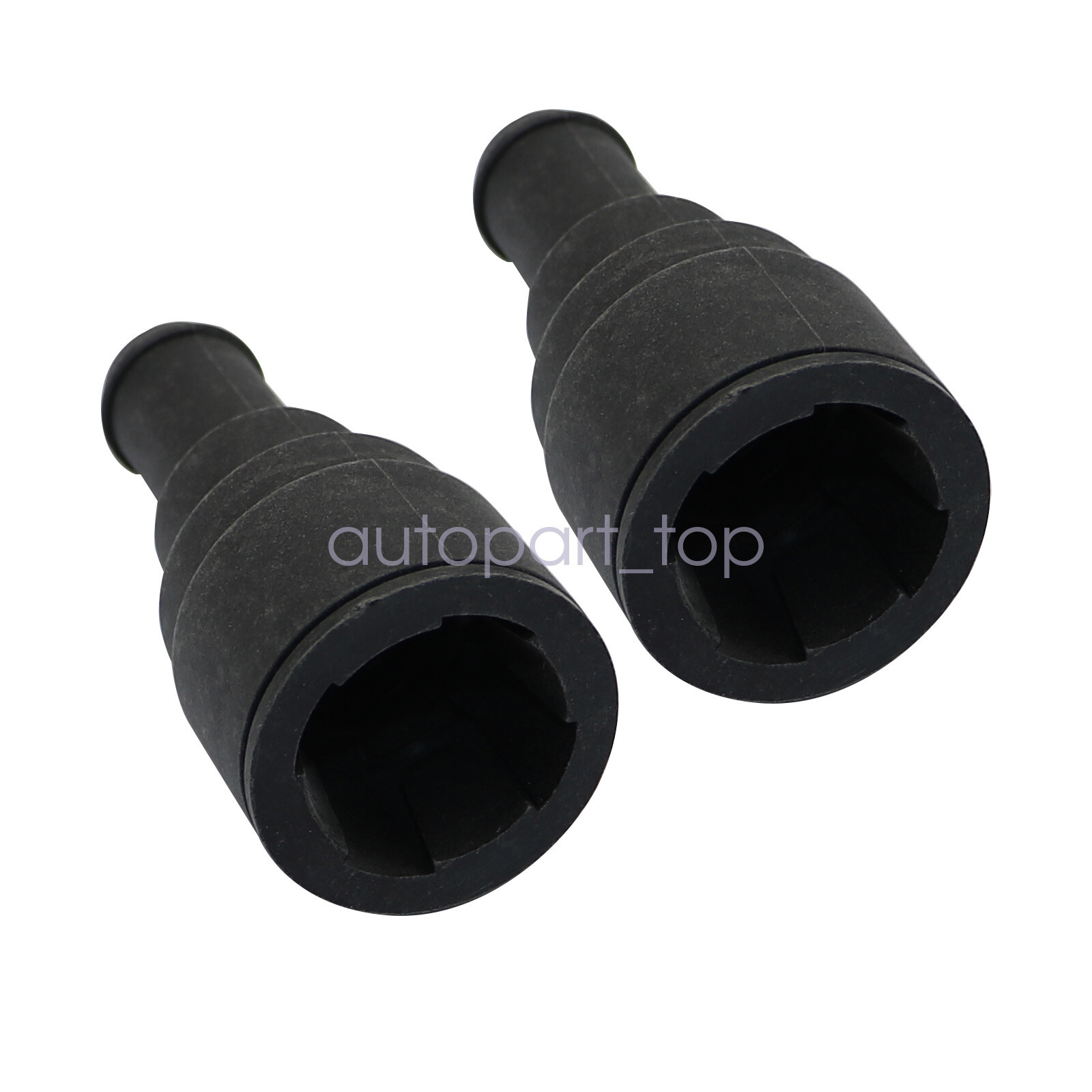 2x Heater Core Coolant Hose Connector Set For 99-14 Chevy Silverado Tahoe Sierra