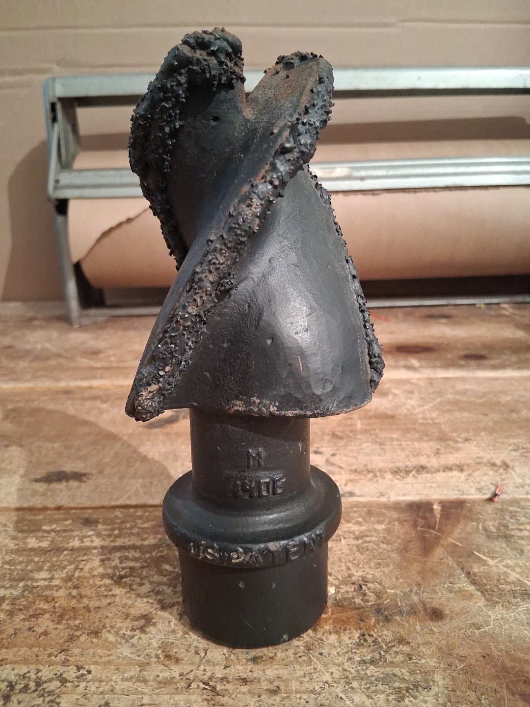 Tri Flow Auger Pilot Bit Carbide Hardface Cat Pengo Fluted 153-4093 NOS